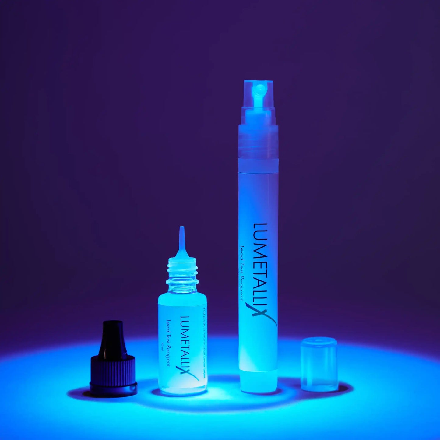 Lead detection kit in blacklight