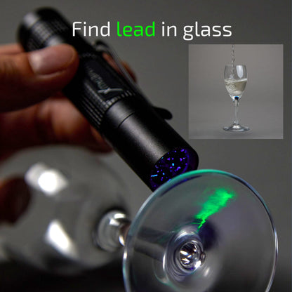 User finding lead in glass with Lumetallix kit.