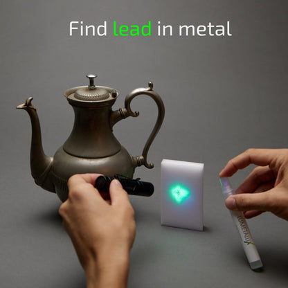 User finding lead in metal, using Lumetallix kit.
